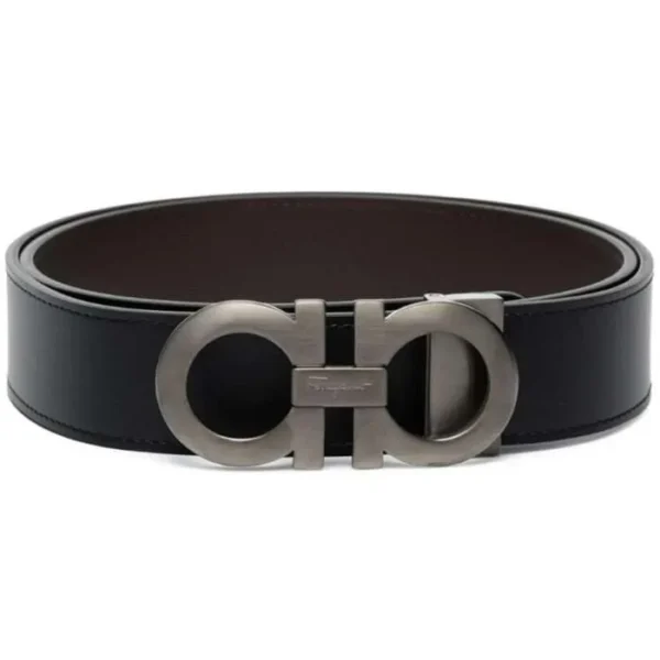 Belt Ferragamo Black Gancini Buckle FG001