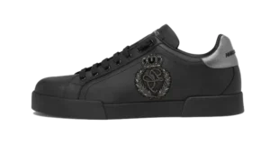 calfskin-nappa-portofino-sneakers-with-crown-patch-black.webp Calfskin nappa Portofino sneakers with crown patch Black
