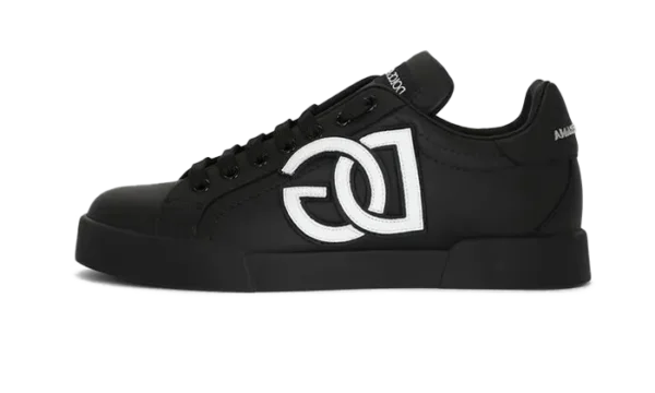 calfskin-portofino-sneakers-with-dg-logo-black.webp Calfskin Portofino sneakers with DG logo Black