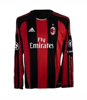 Camiseta retro AC Milan 10/11 1ª equipación manga larga