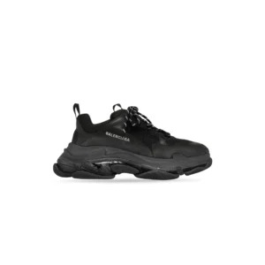 Men’s Triple S Clear Sole Sneaker in Black